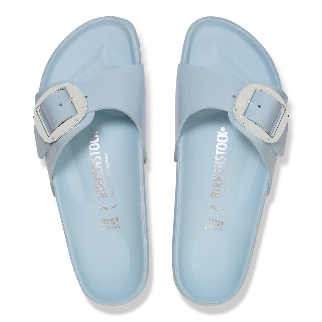Madrid Big Buckle Pearl Natural Leather Patent