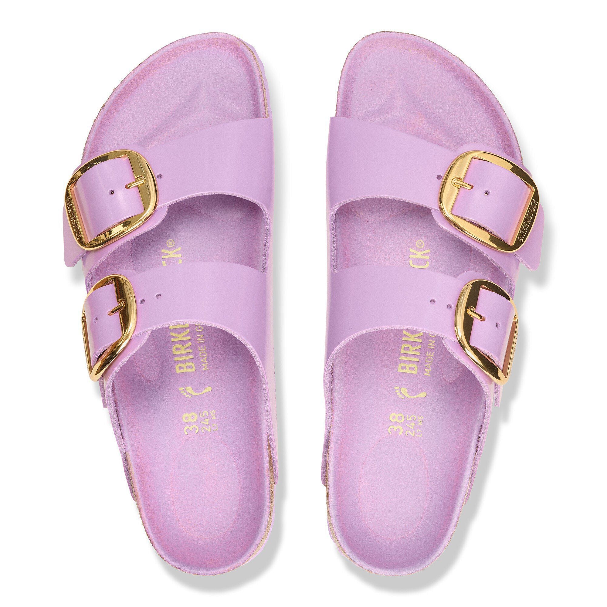 Arizona Big Buckle Natural Leather Patent