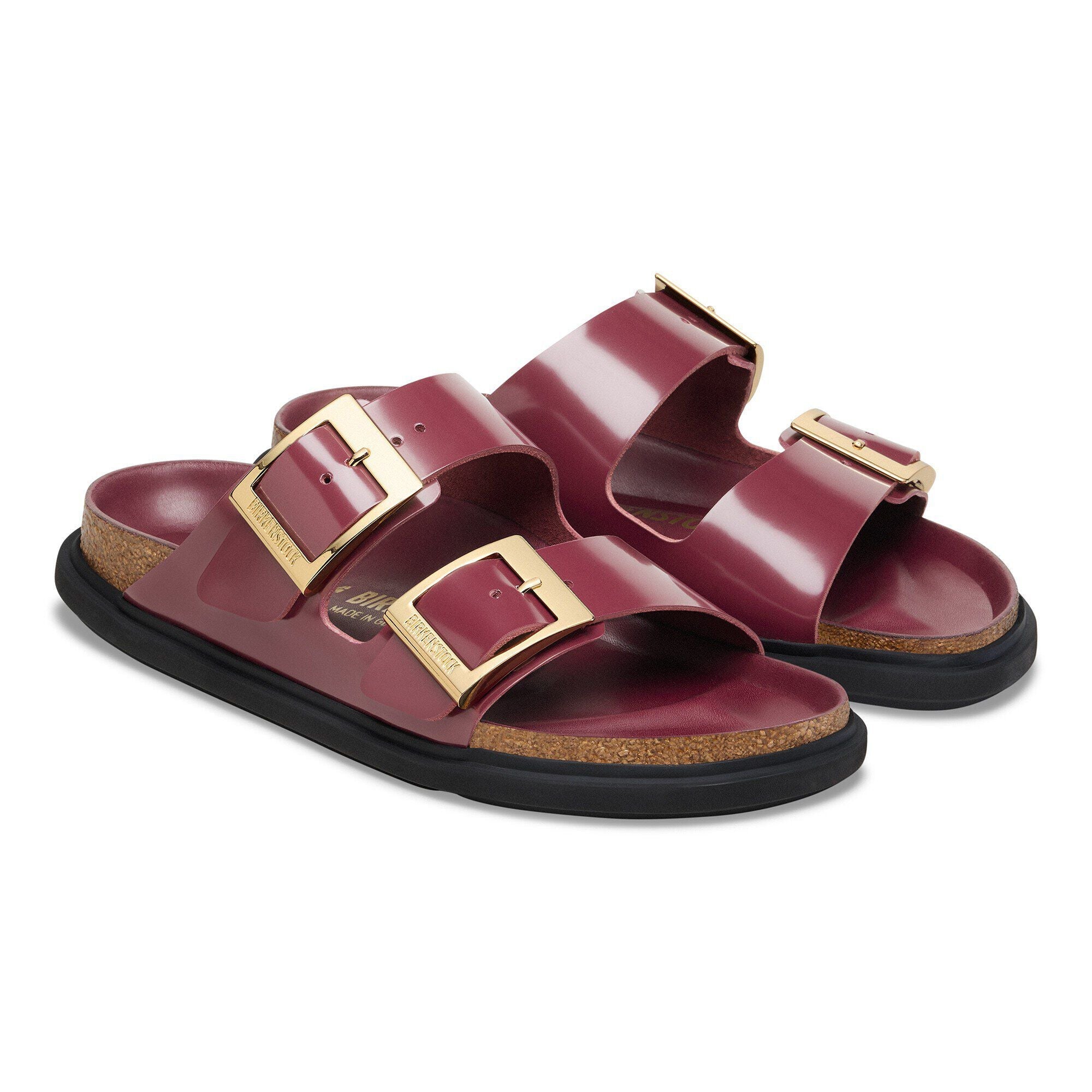 Arizona Droplet Buckle Natural Leather Patent