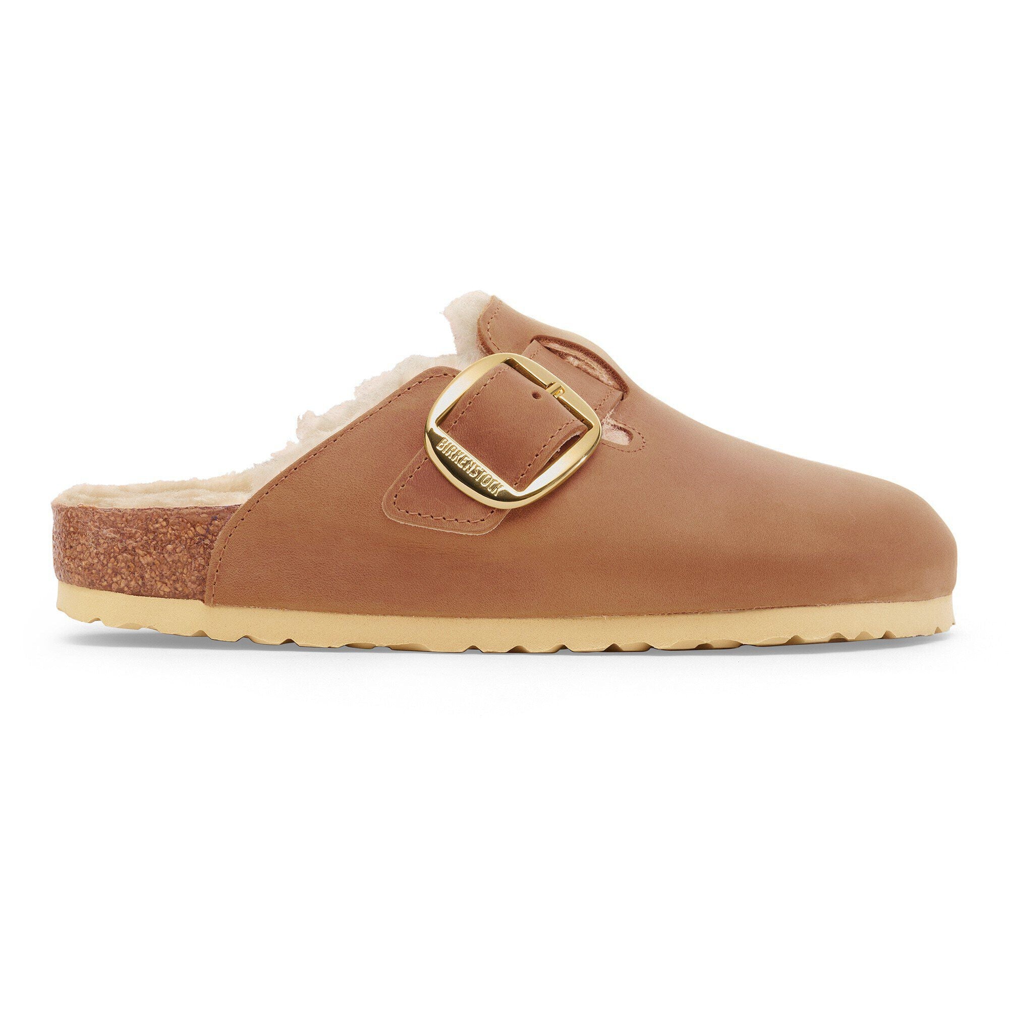 Boston Big Buckle Shearling Natural Leather Oiled