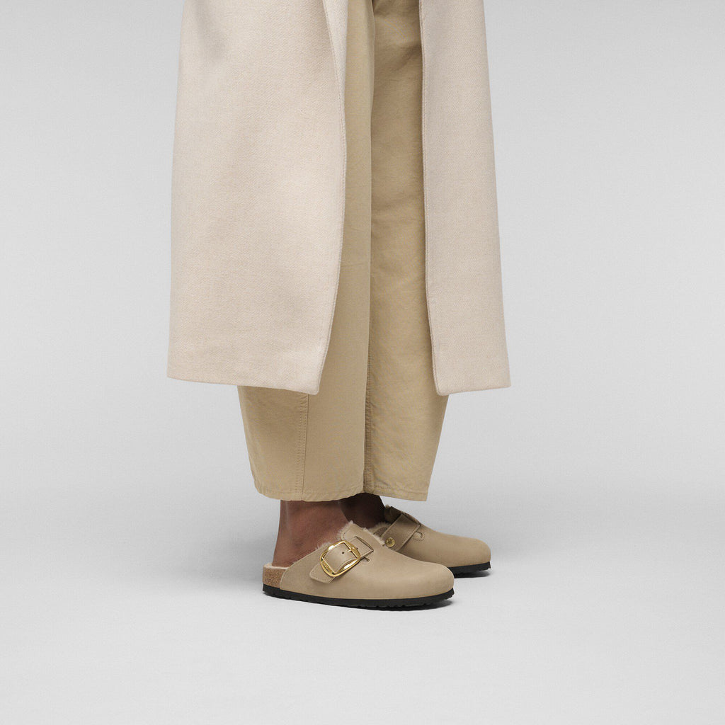 Boston Big Buckle Shearling Natural Leather Oiled