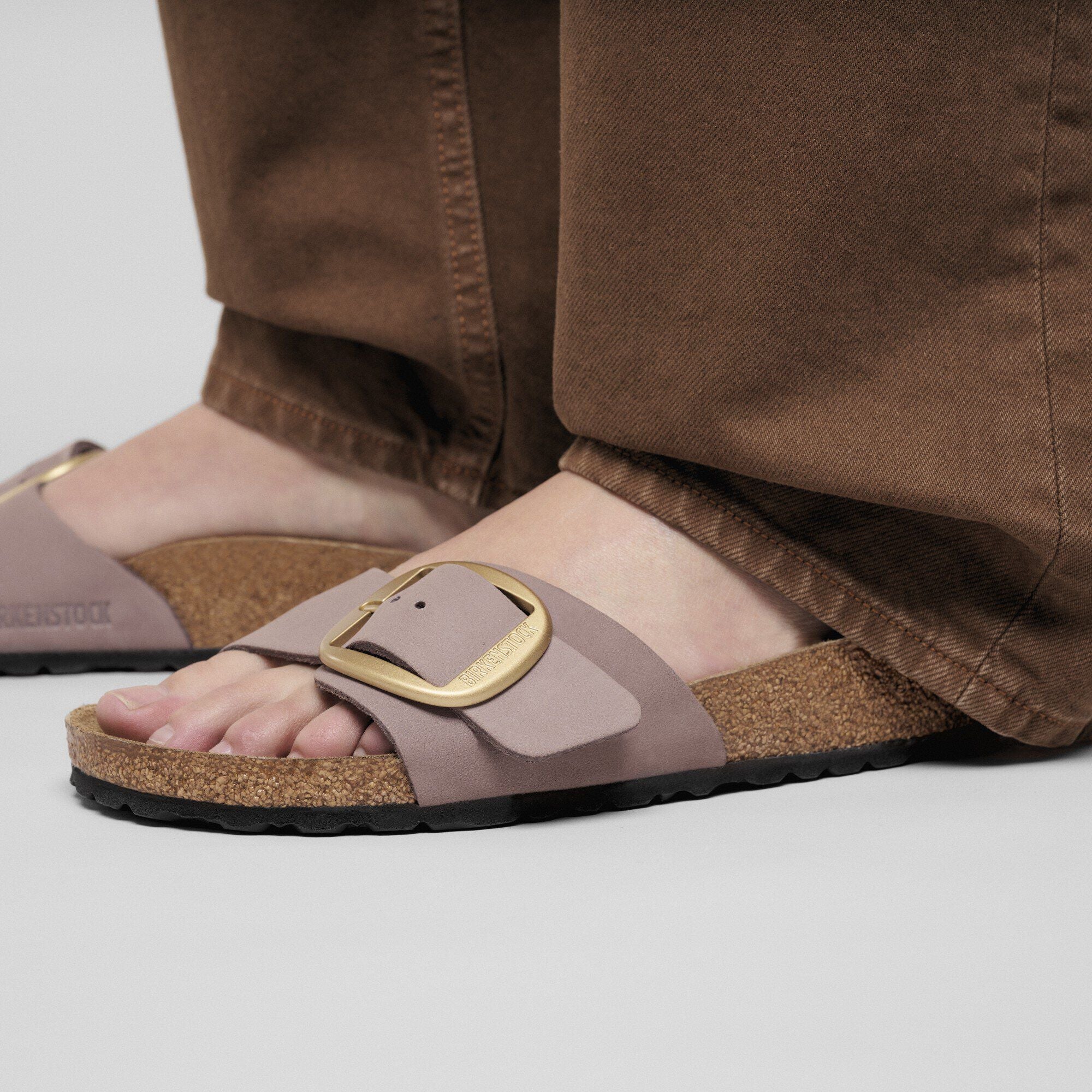 Madrid Big Buckle Nubuck Leather