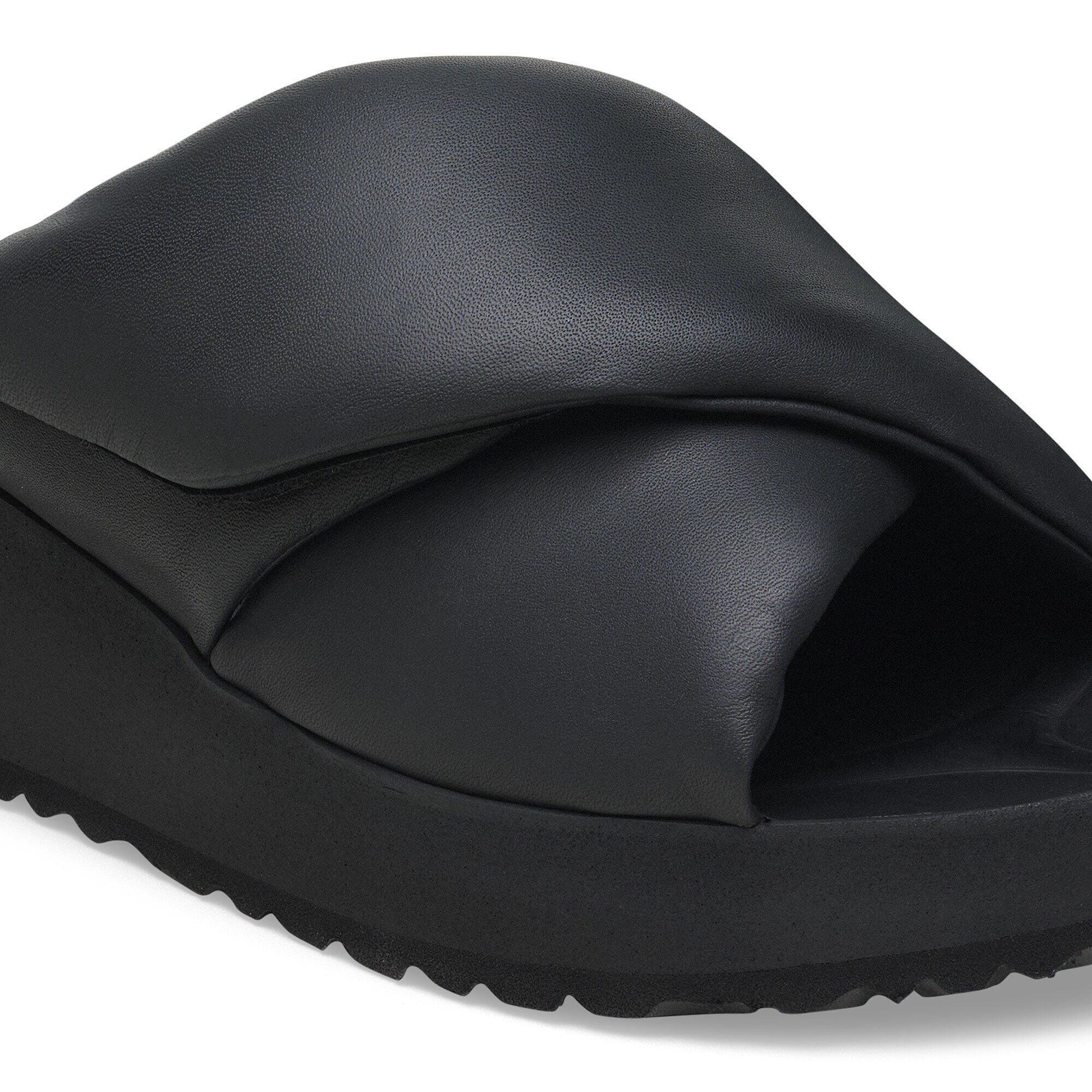 Theda Cross Strap Natural Leather