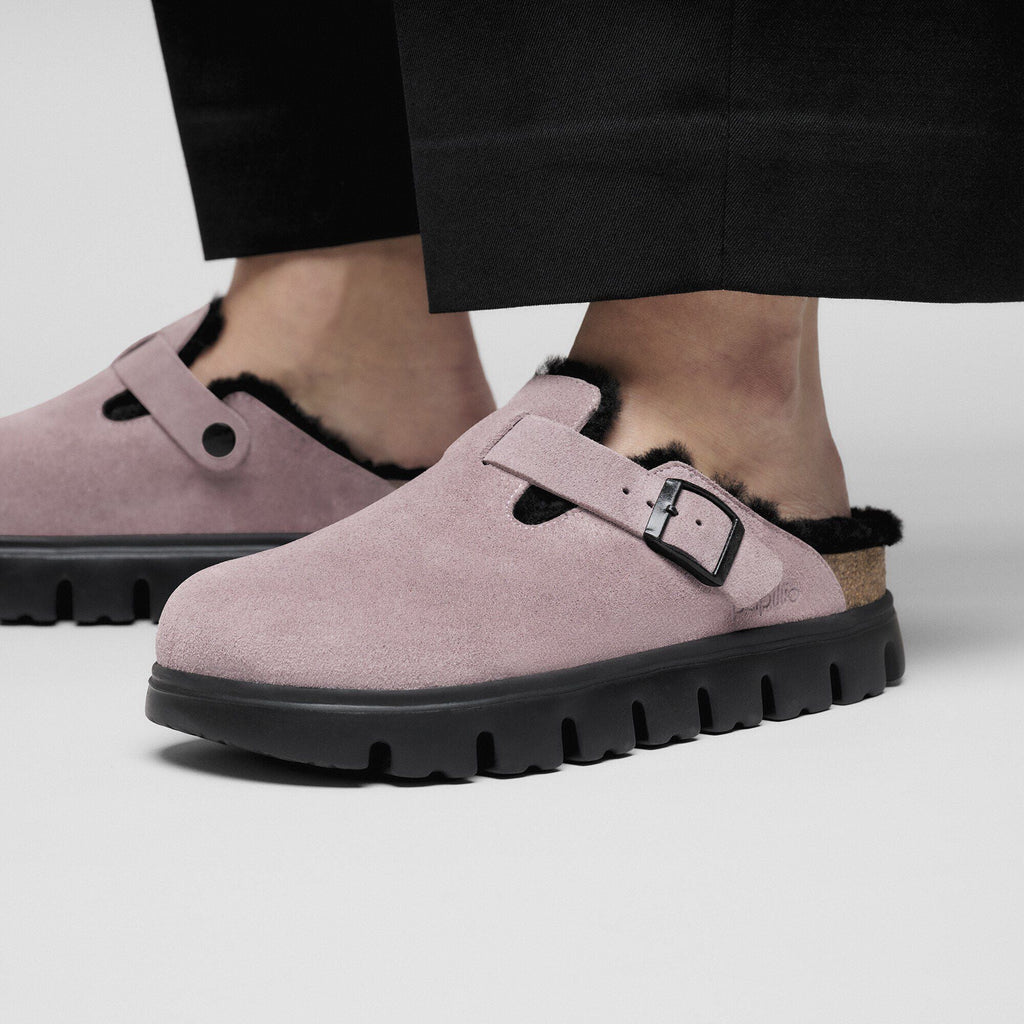 Boston PAP Chunky Shearling Suede Leather