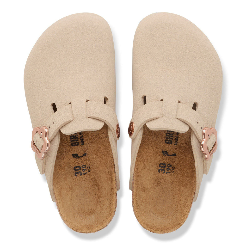 Boston Flower Buckle Kids Birko-Flor Nubuck