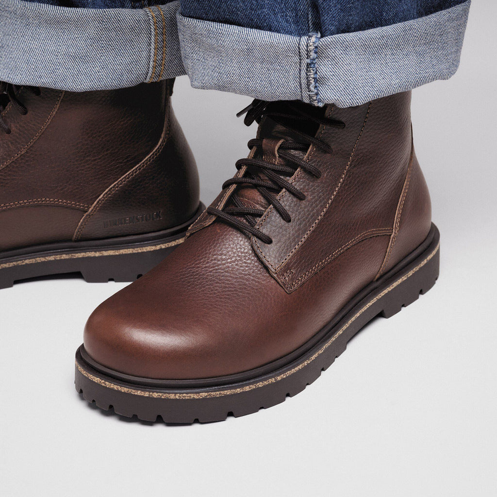 Highwood Lace Mid Men Leather Chocolate