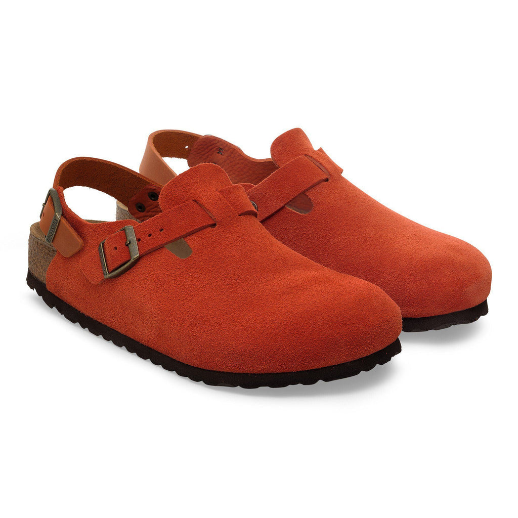 Tokio Suede Leather Rust Brown