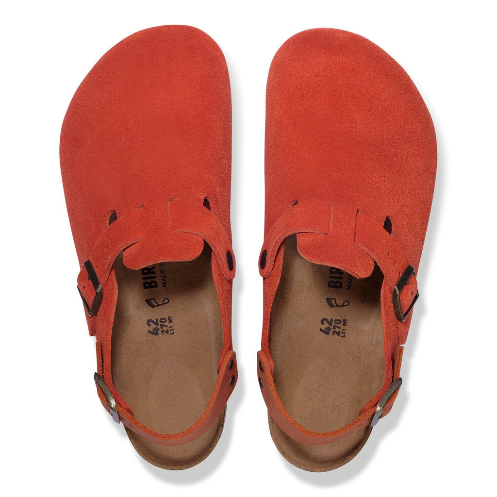 Tokio Suede Leather Rust Brown