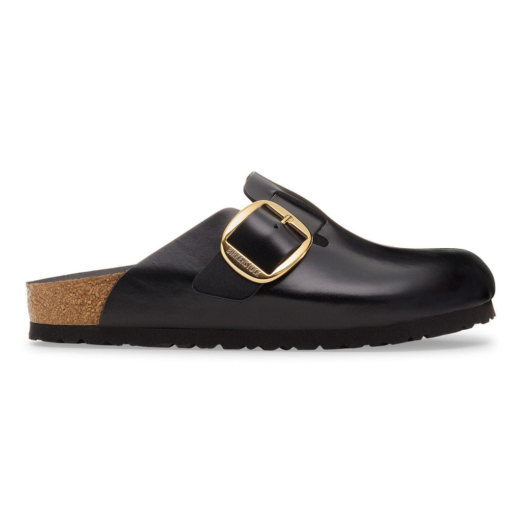 Boston Big Buckle Leather Black Dressy Leather