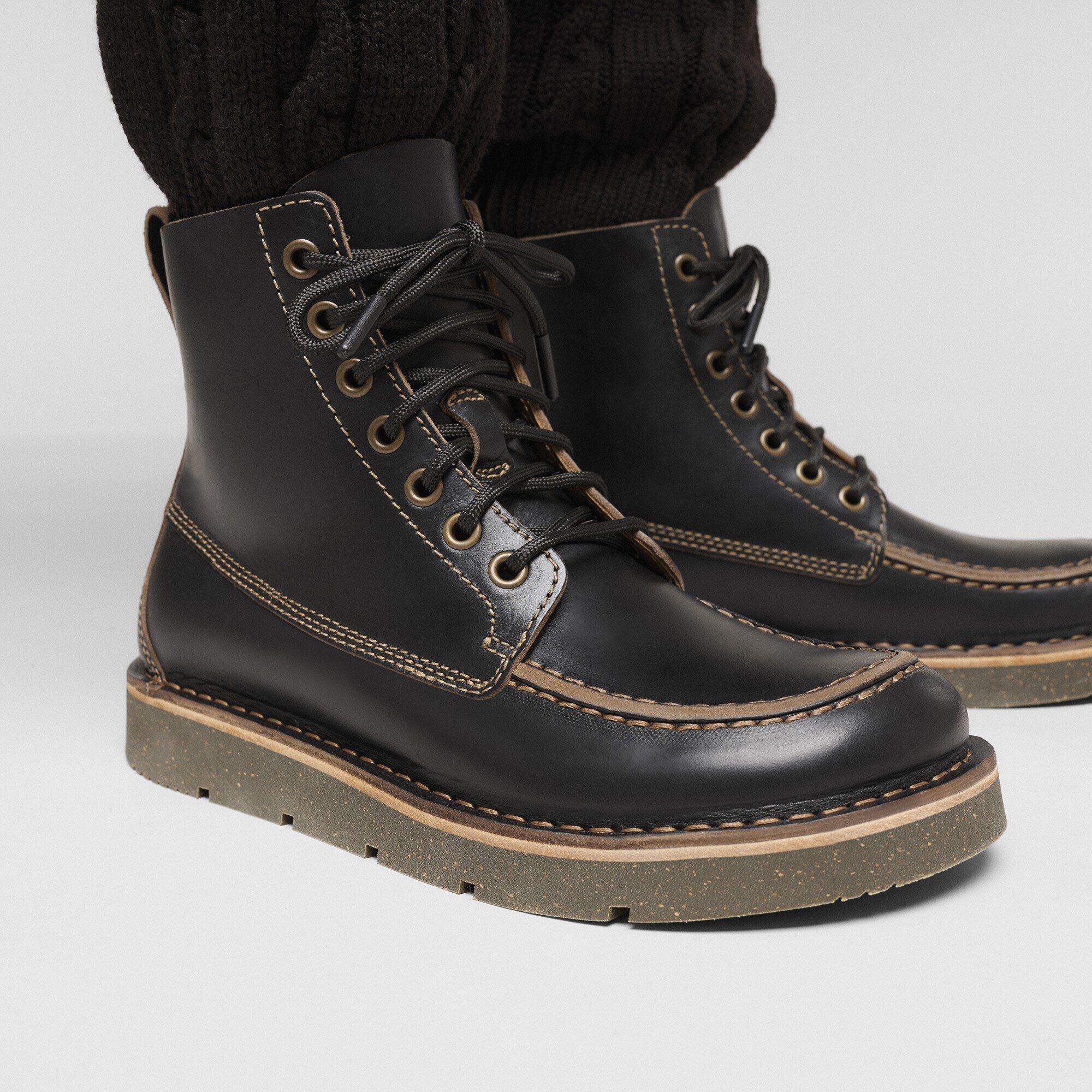Birmingham Moc Oiled Leather Black