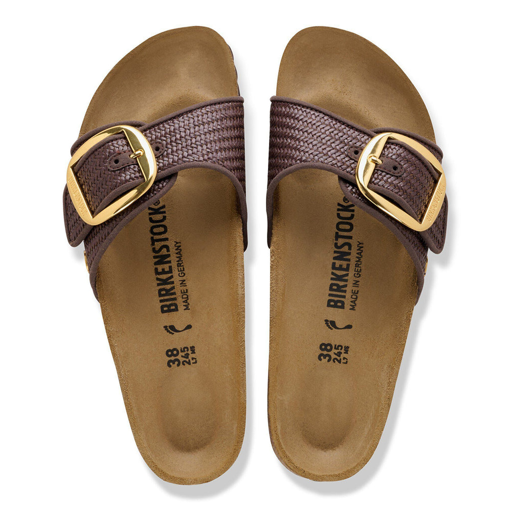Madrid Big Buckle Raffia Textile