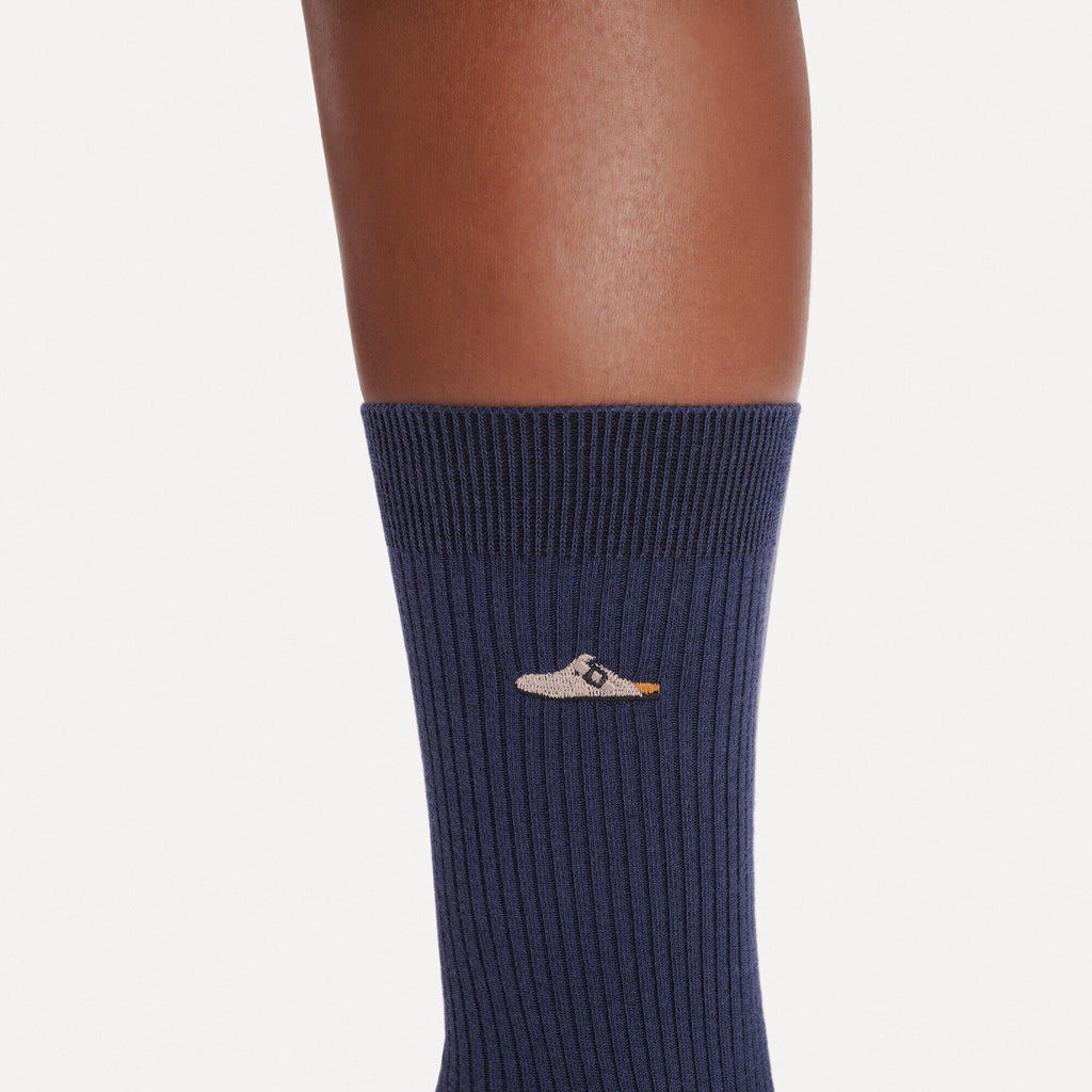 Cotton Ribbed Socks Cotton/Polyamid/Elastane