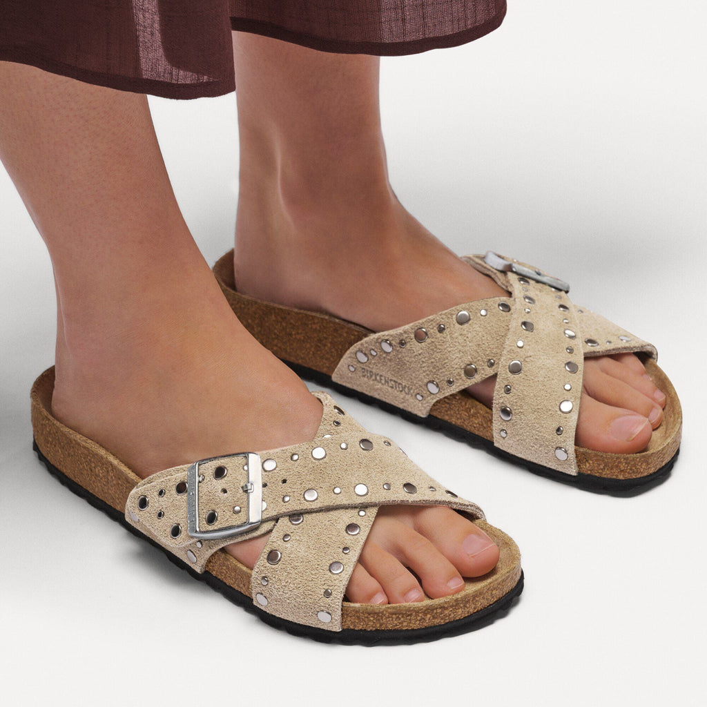 Siena Rivet Suede Leather