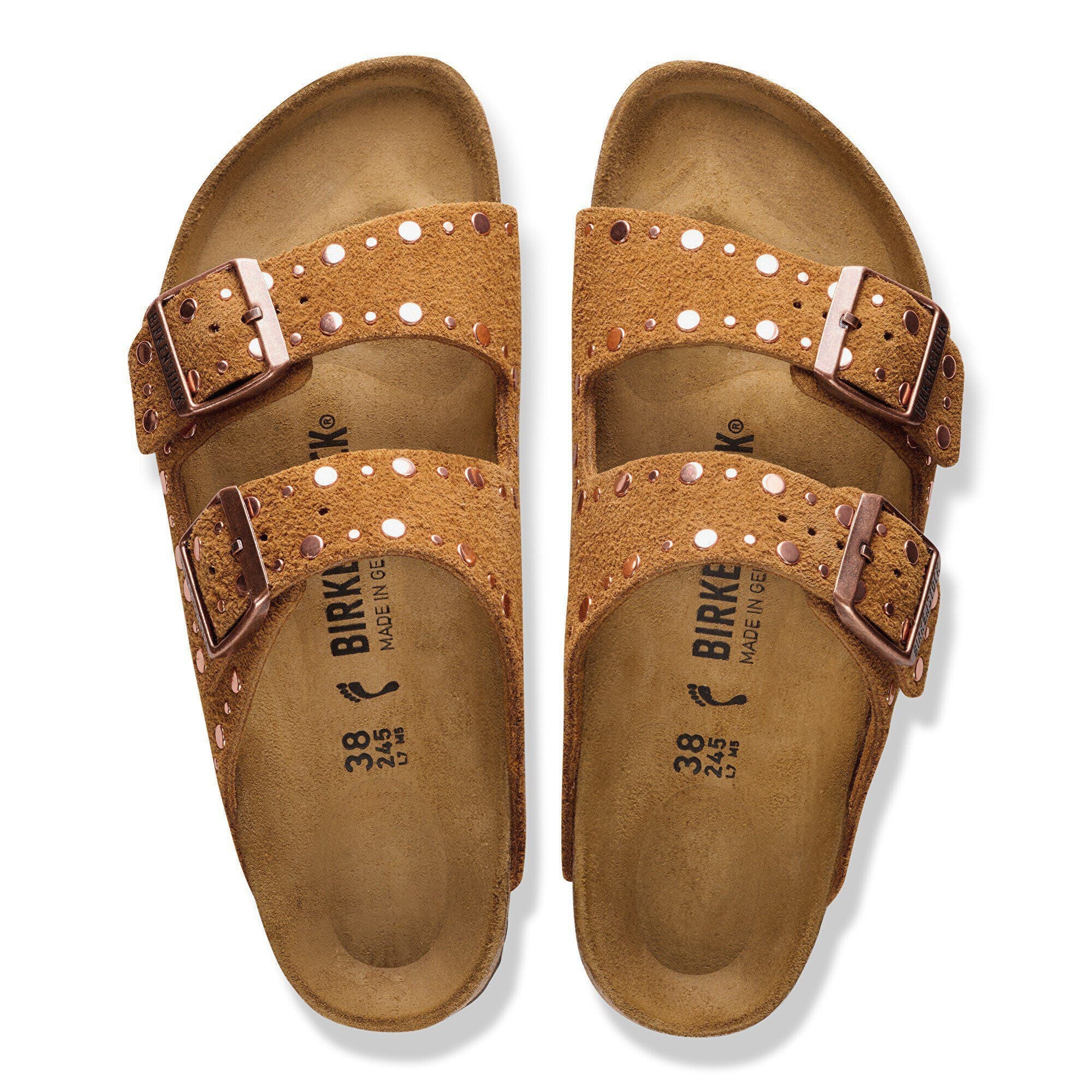 Arizona Rivet Suede Leather