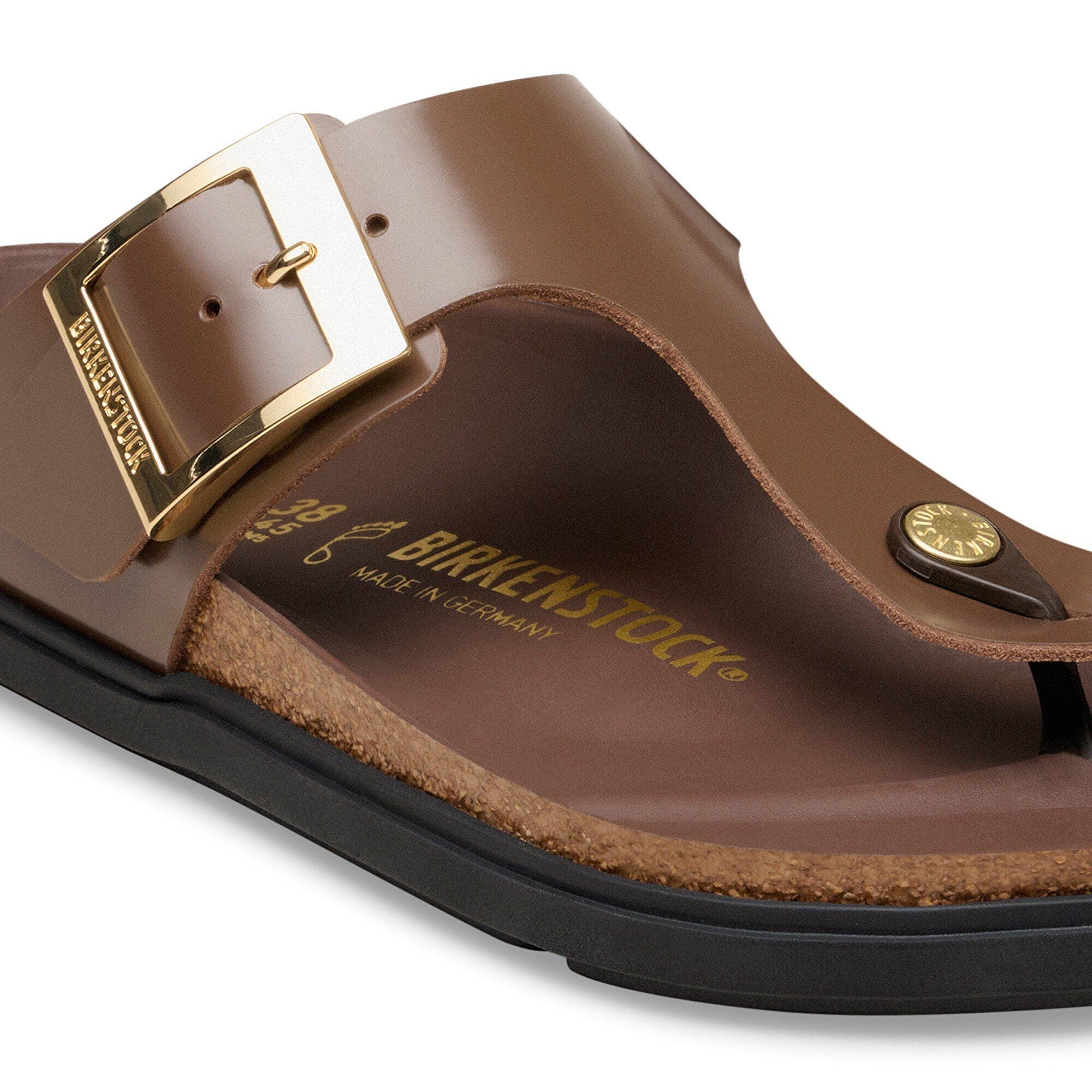 Gizeh Droplet Buckle Natural Leather Patent