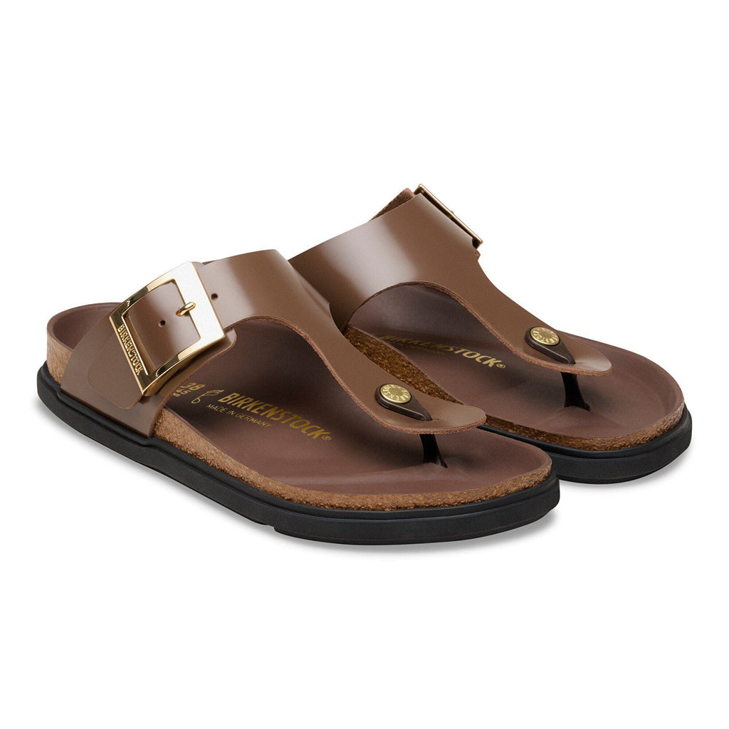 Gizeh Droplet Buckle Natural Leather Patent