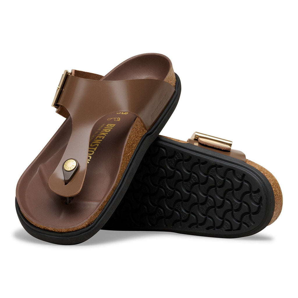 Gizeh Droplet Buckle Natural Leather Patent