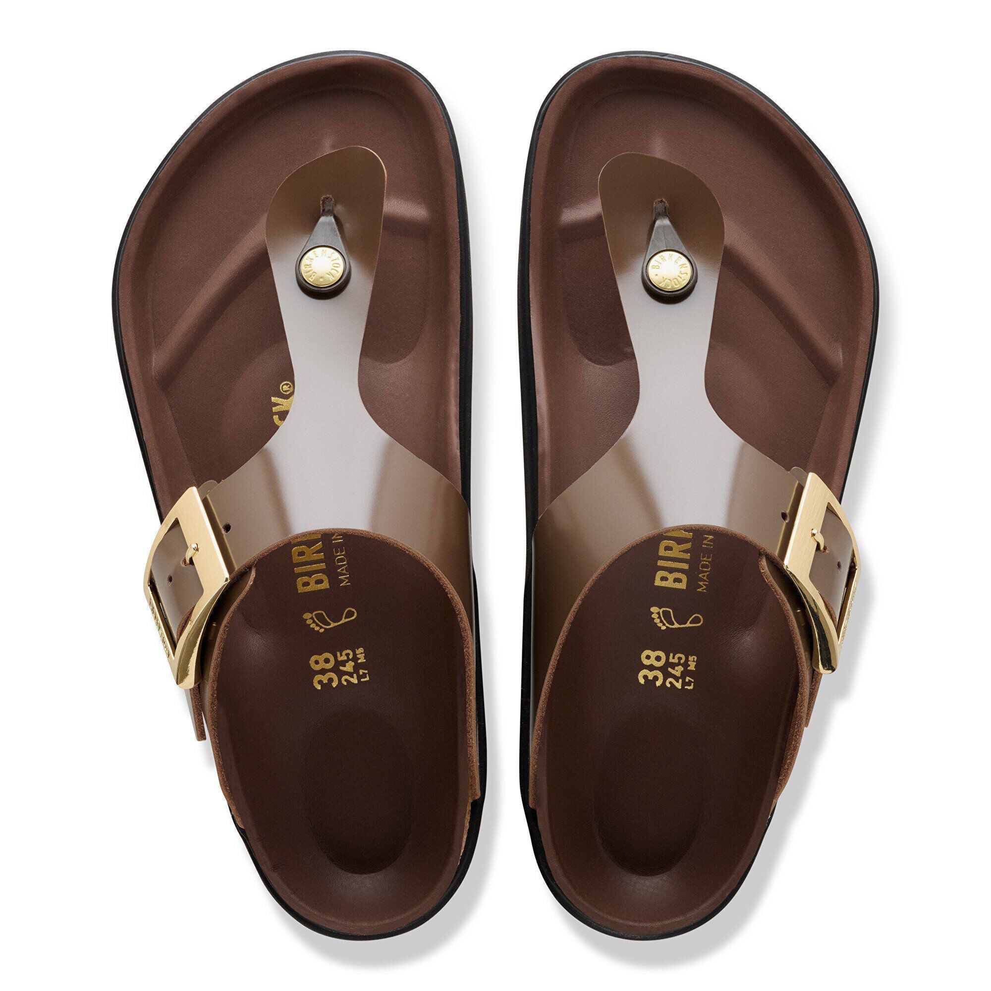 Gizeh Droplet Buckle Natural Leather Patent