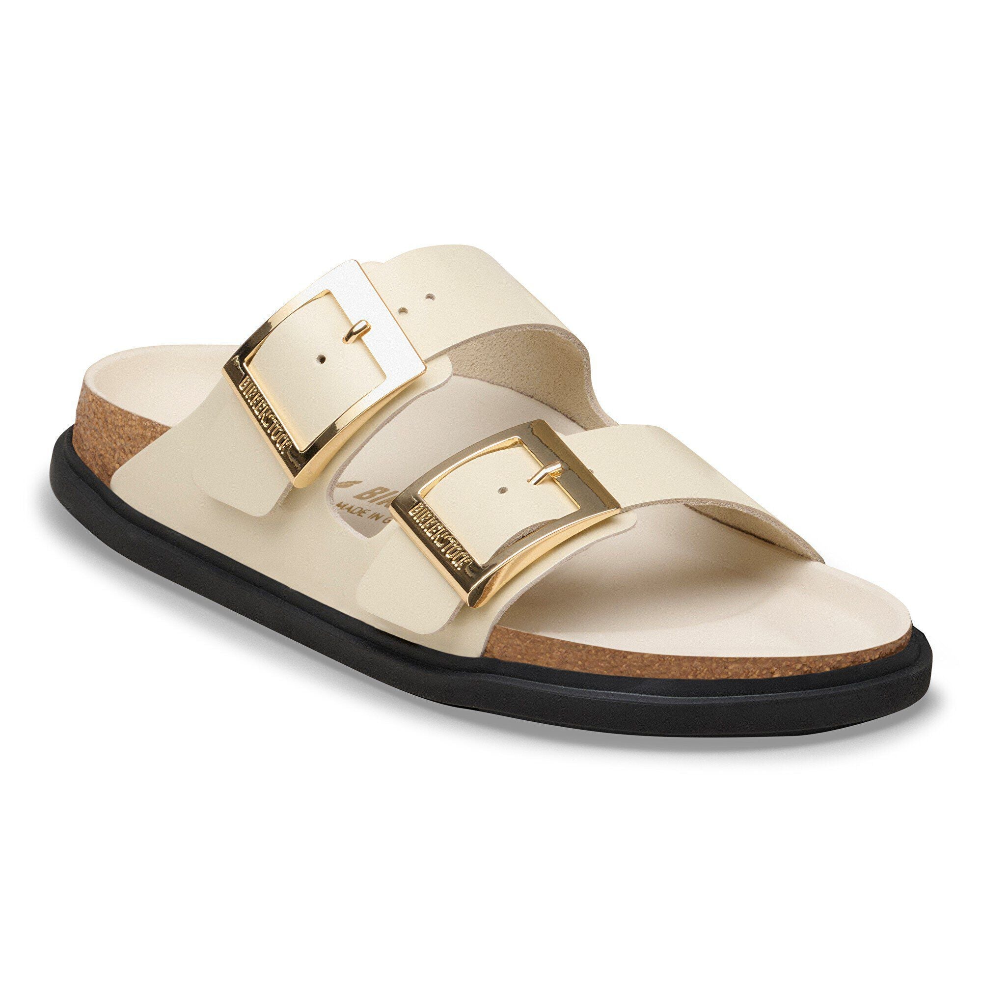 Arizona Droplet Buckle Natural Leather Patent