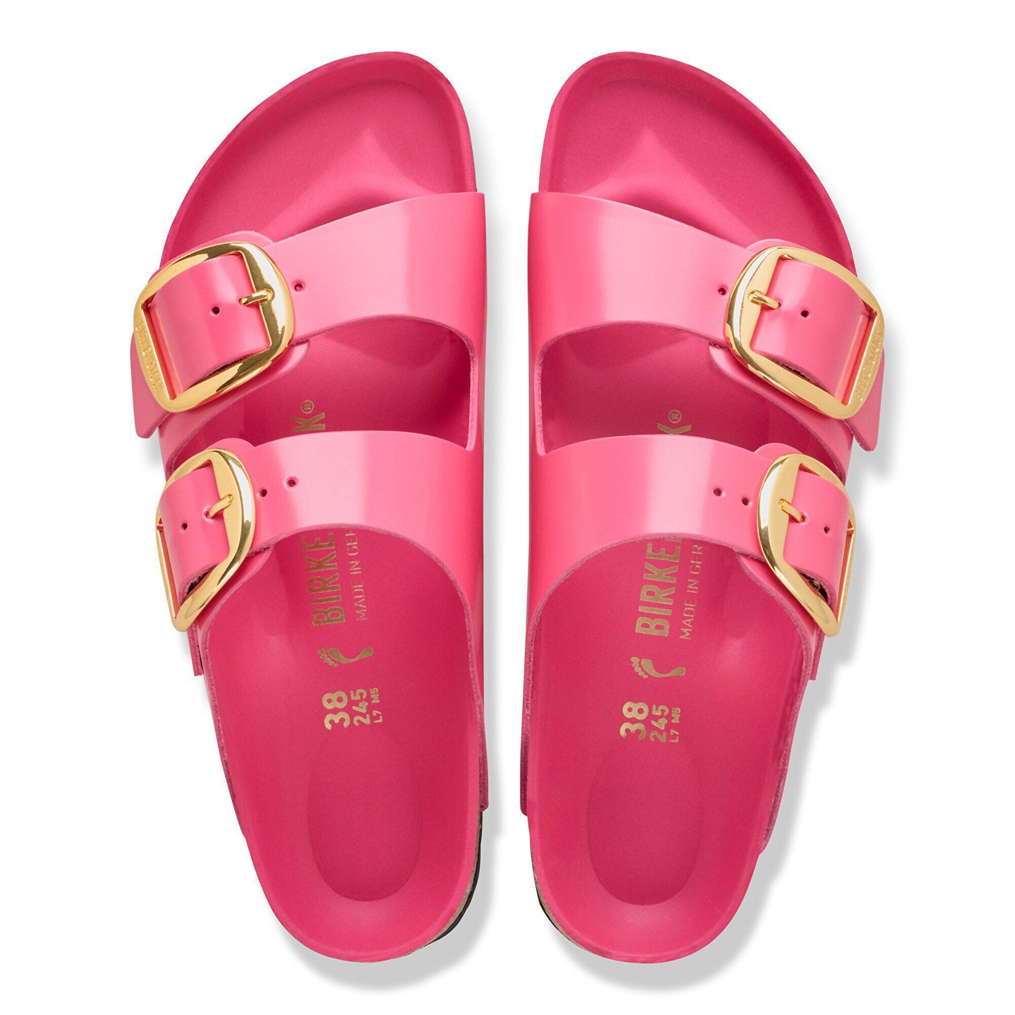 Arizona Big Buckle Natural Leather Patent