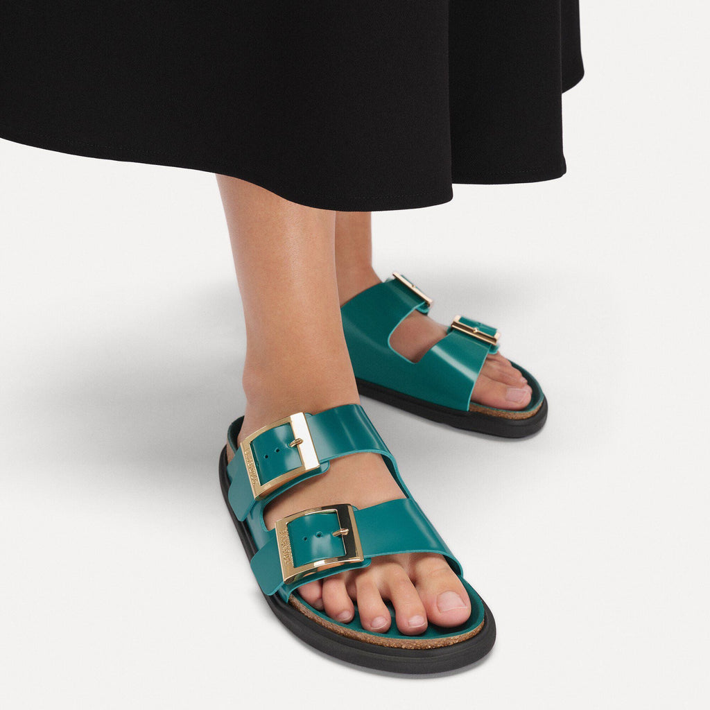 Arizona Droplet Buckle Natural Leather Patent