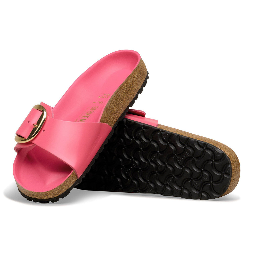 Madrid Big Buckle Natural Leather Patent