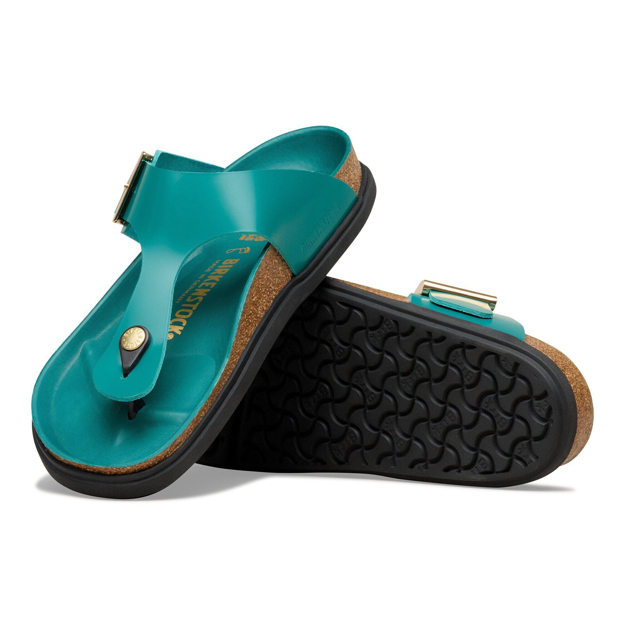 Gizeh Droplet Buckle Natural Leather Patent