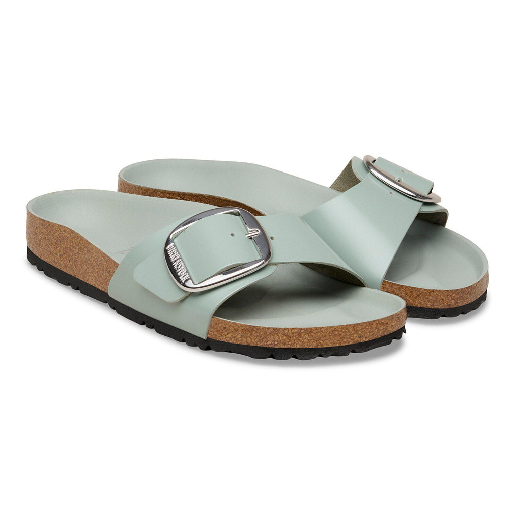 Madrid Big Buckle Natural Leather Patent