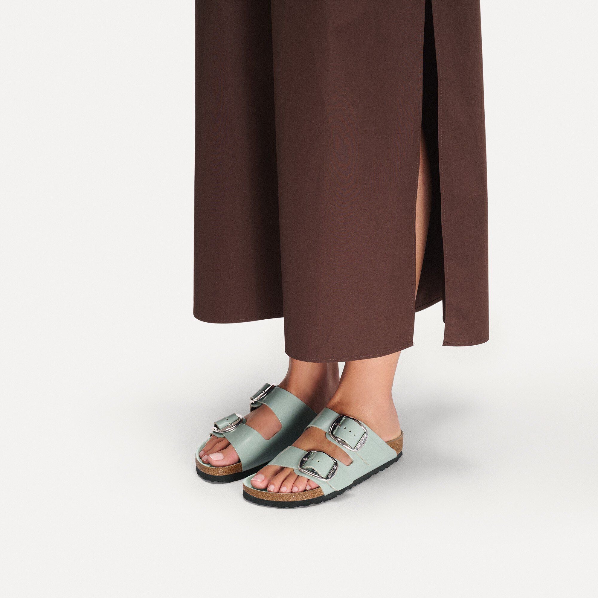 Arizona Big Buckle Natural Leather Patent