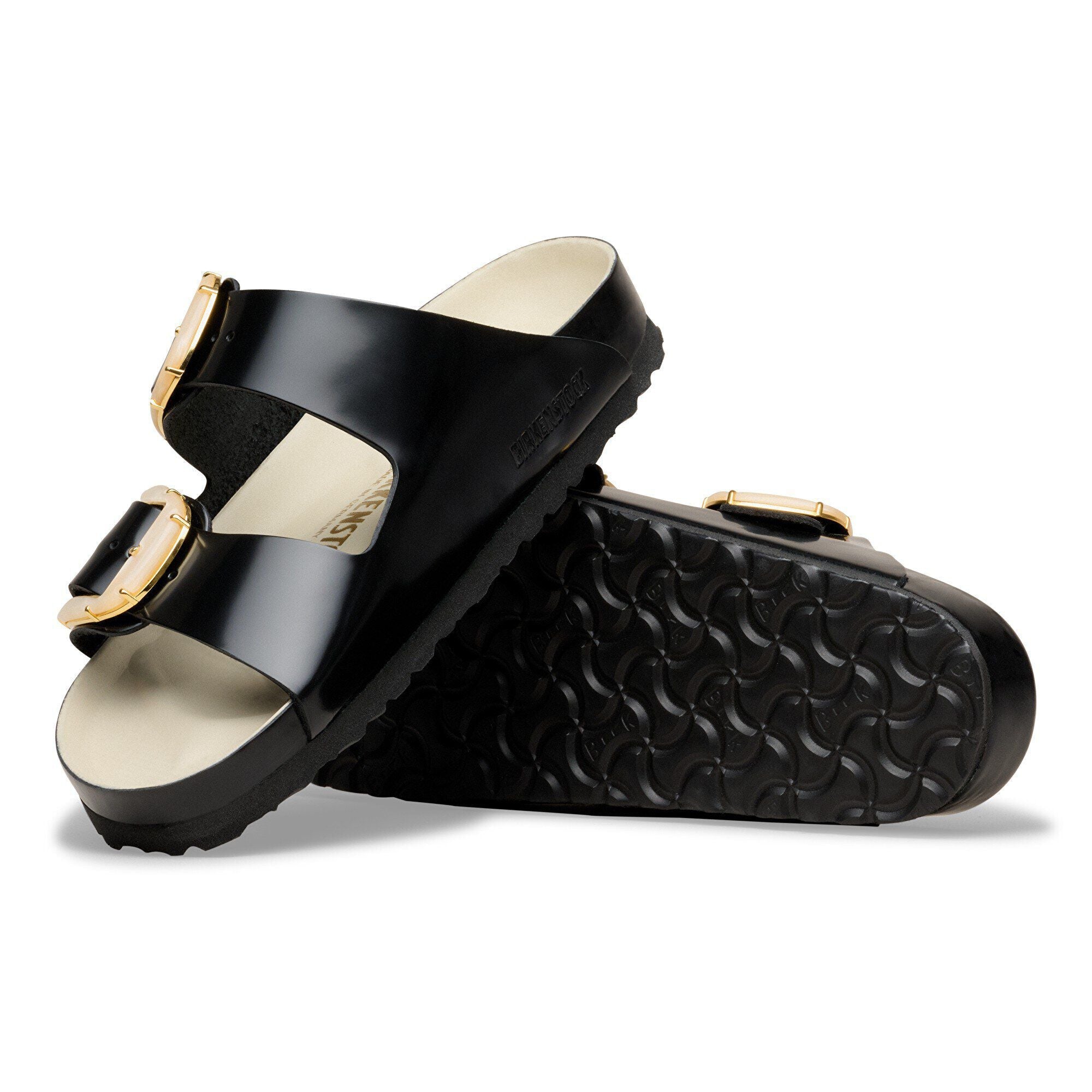 Arizona Big Buckle Natural Leather Patent