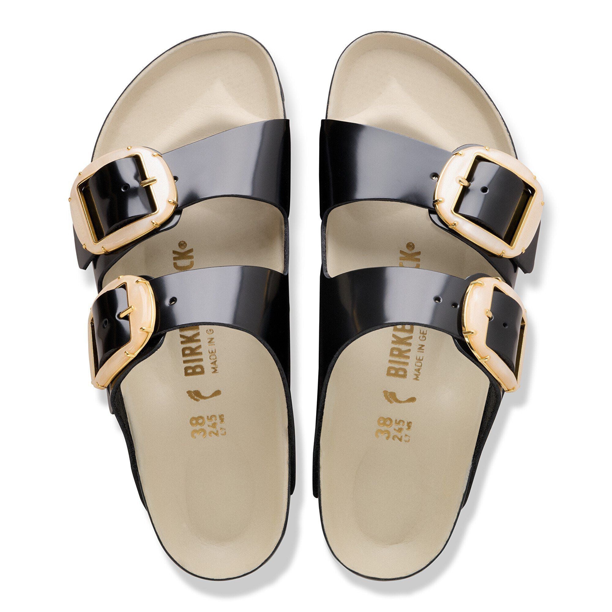 Arizona Big Buckle Natural Leather Patent