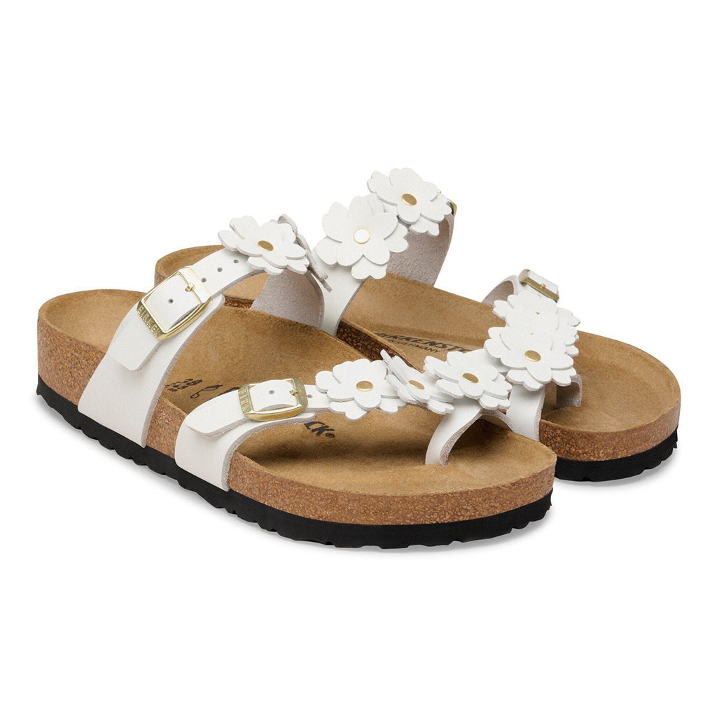 Mayari Flower Embellishment Natural Leather