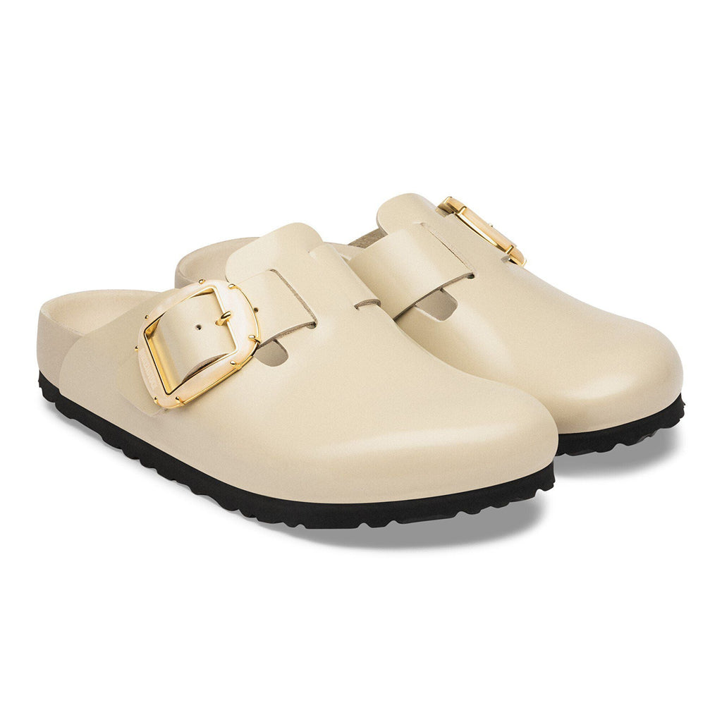 Boston Big Buckle Natural Leather Patent