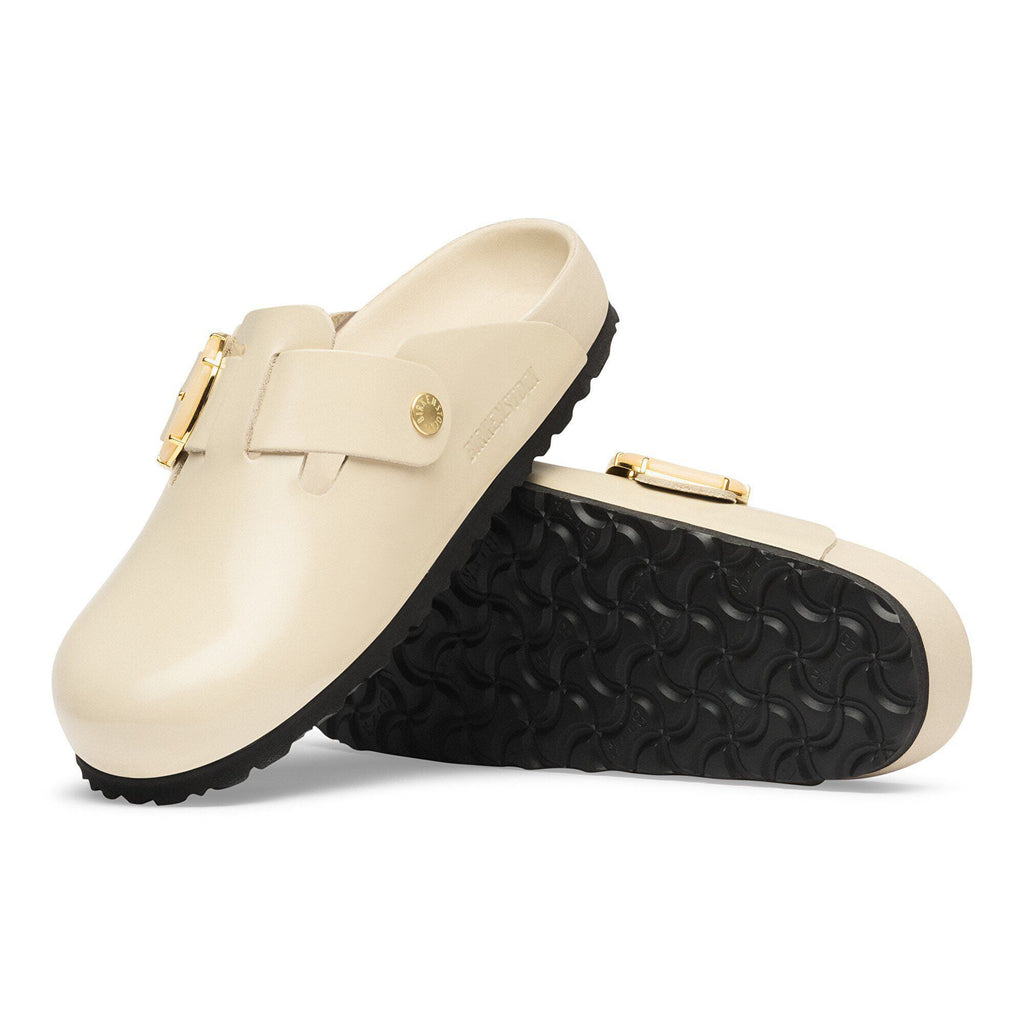 Boston Big Buckle Natural Leather Patent