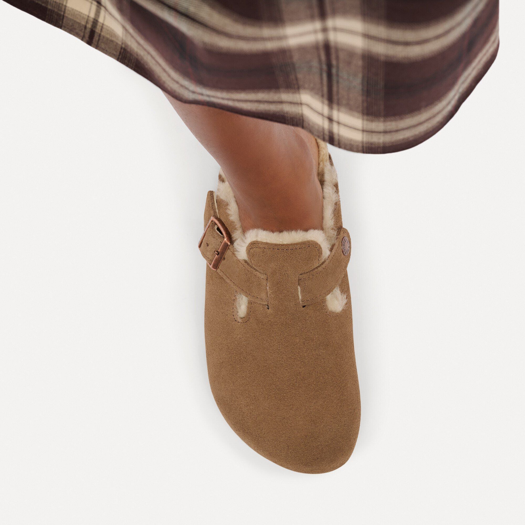Boston Shearling Suede Leather