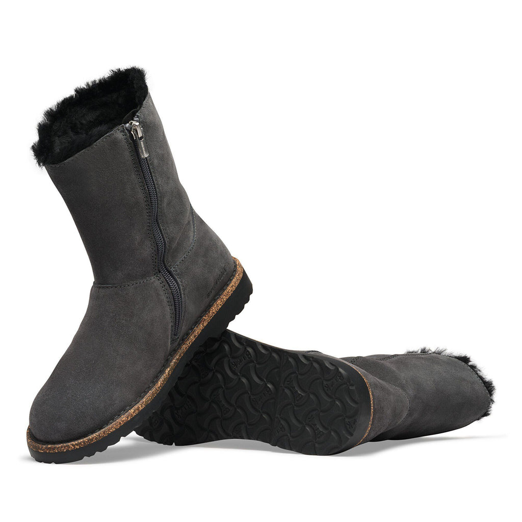 Uppsala Zip Shearling Suede Leather