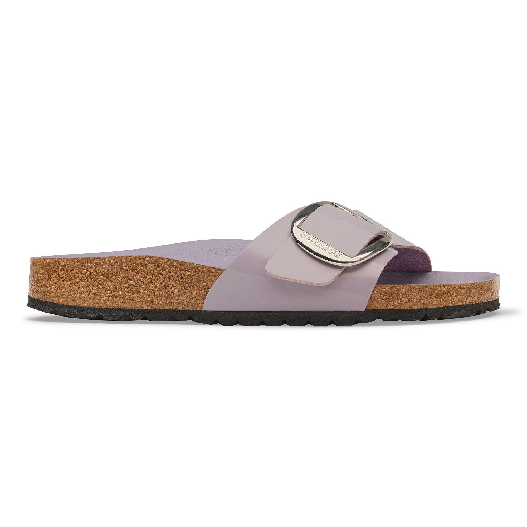 Madrid Big Buckle Natural Leather Patent