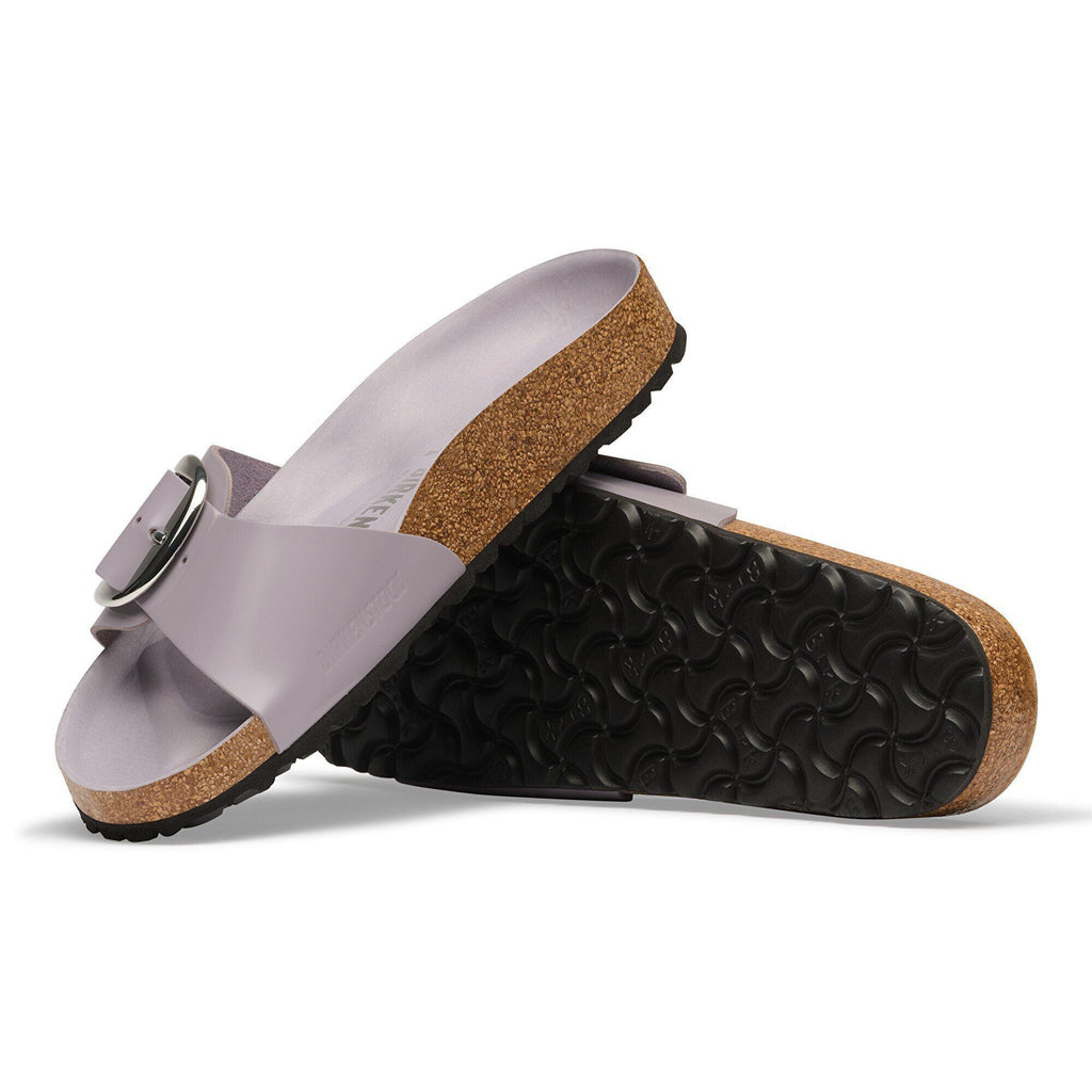 Madrid Big Buckle Natural Leather Patent
