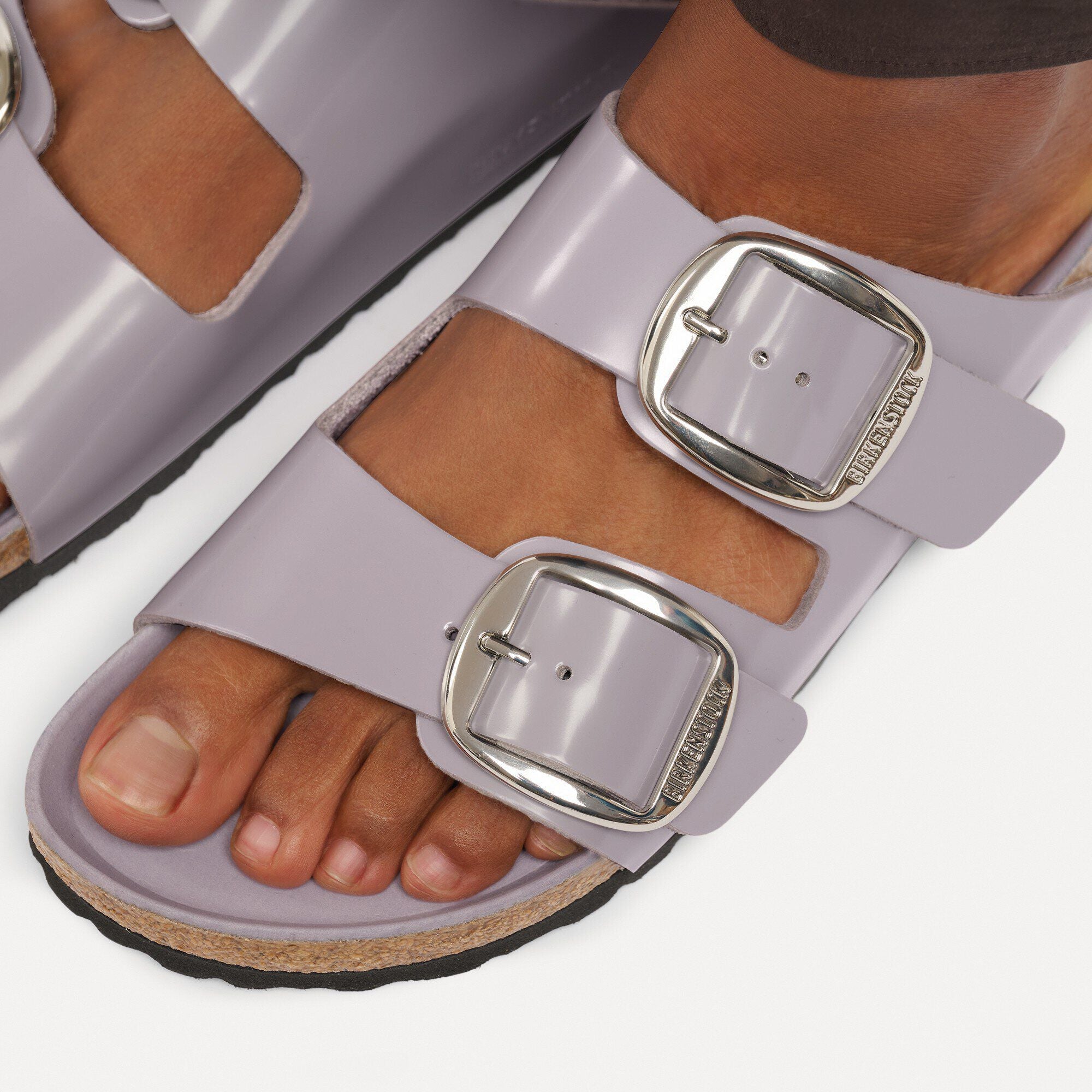 Arizona Big Buckle Natural Leather Patent