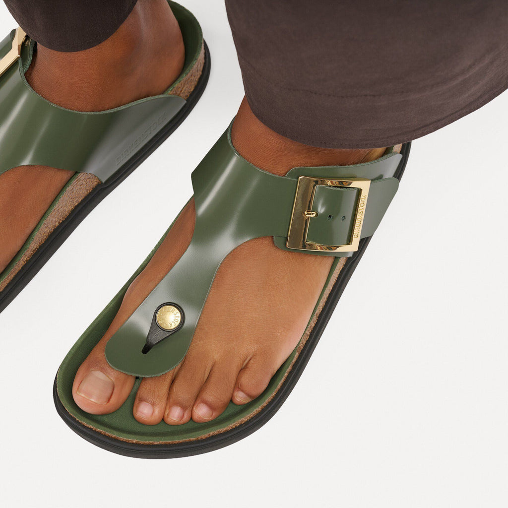 Gizeh Droplet Buckle Natural Leather Patent