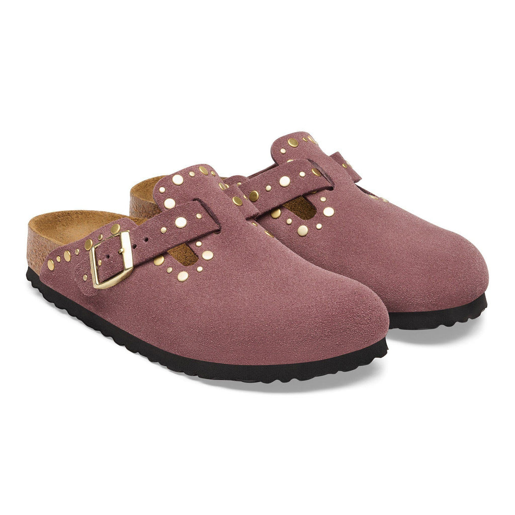 Boston Rivet Suede Leather