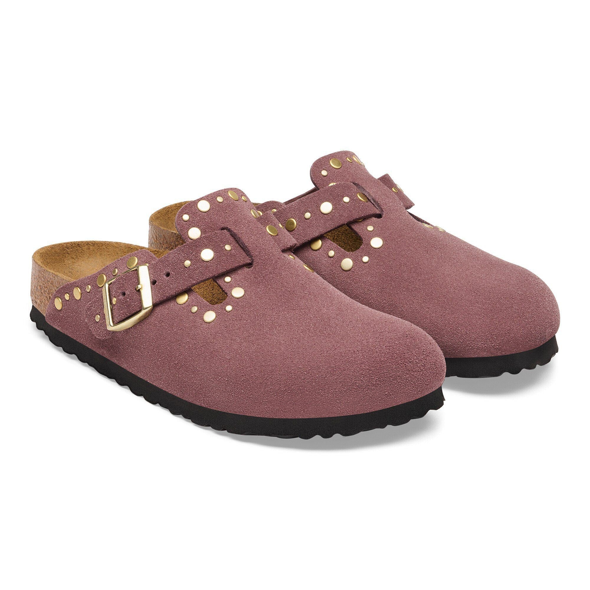 Boston Rivet Suede Leather