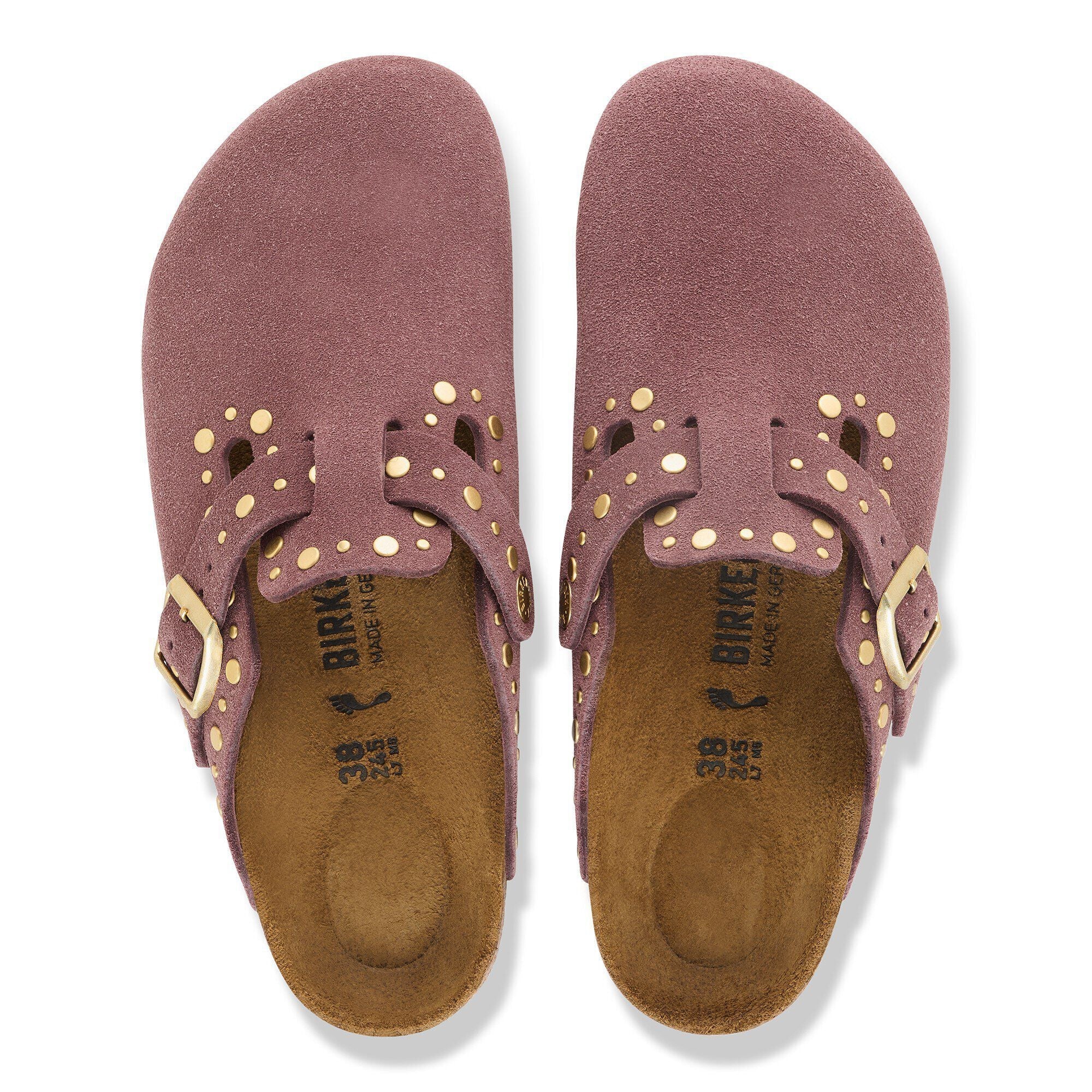 Boston Rivet Suede Leather