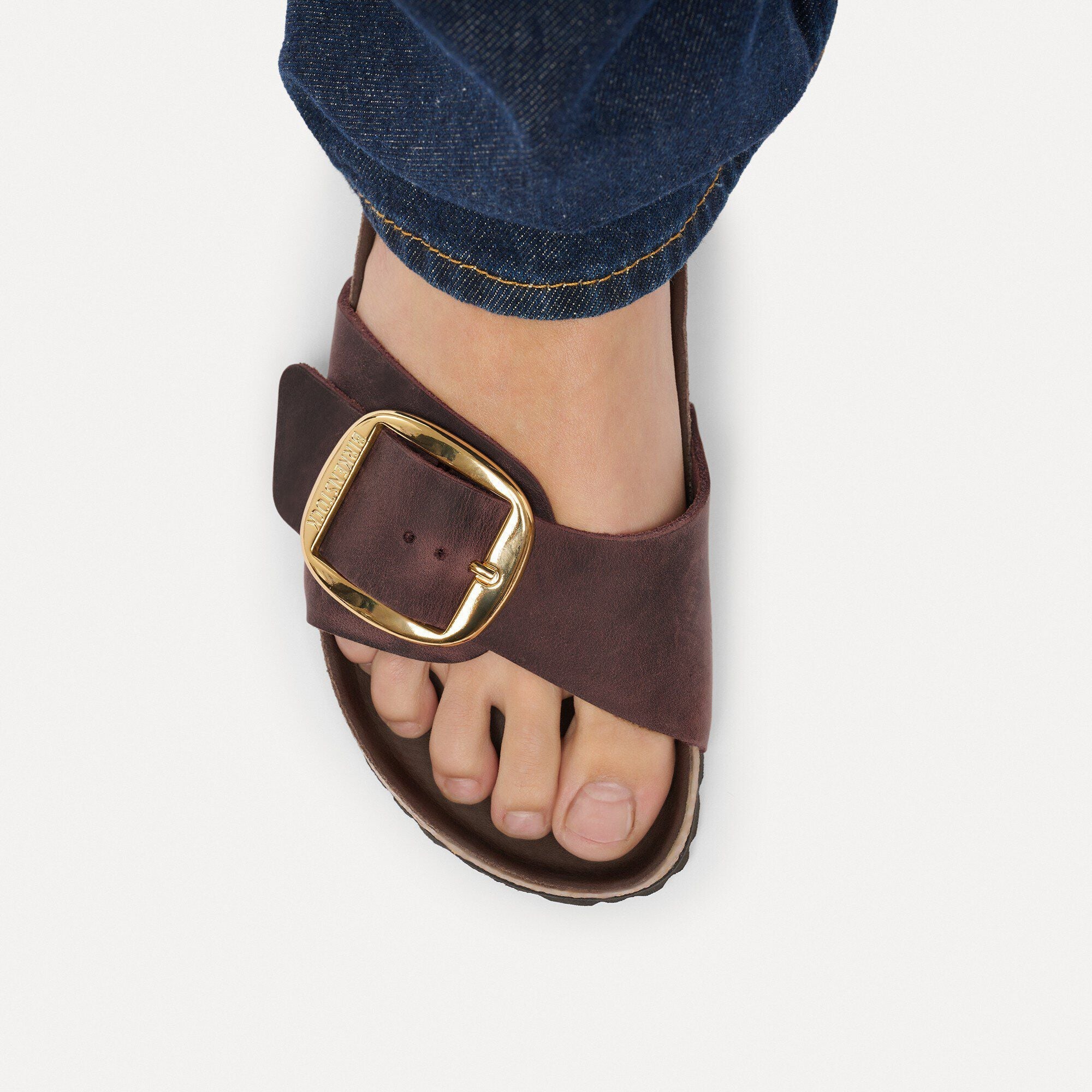 Madrid Big Buckle Natural Leather Oiled