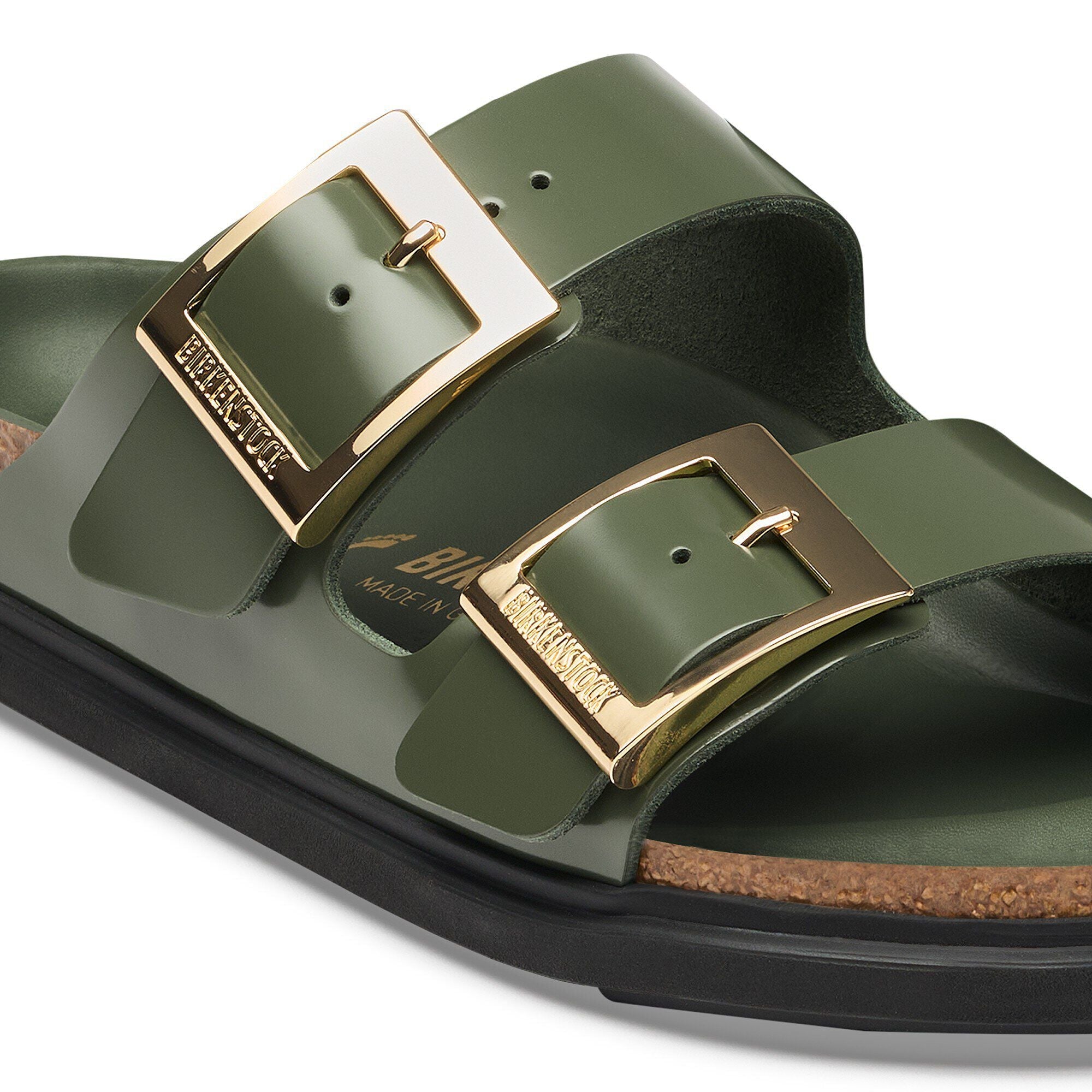 Arizona Droplet Buckle Natural Leather Patent