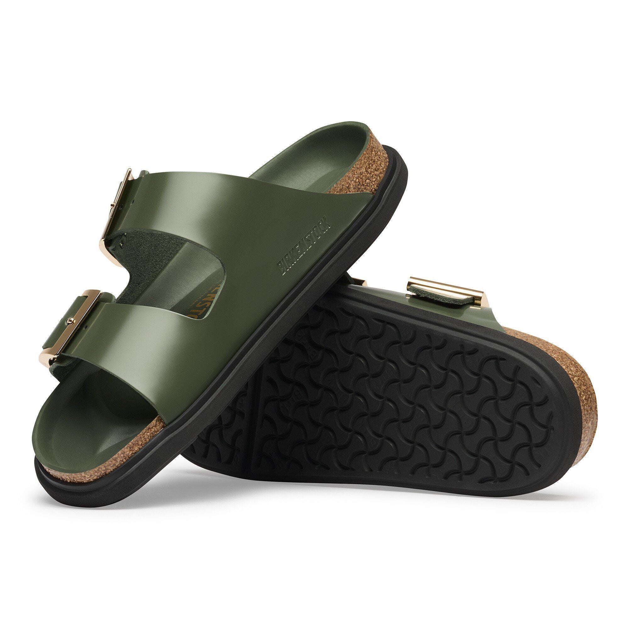 Arizona Droplet Buckle Natural Leather Patent