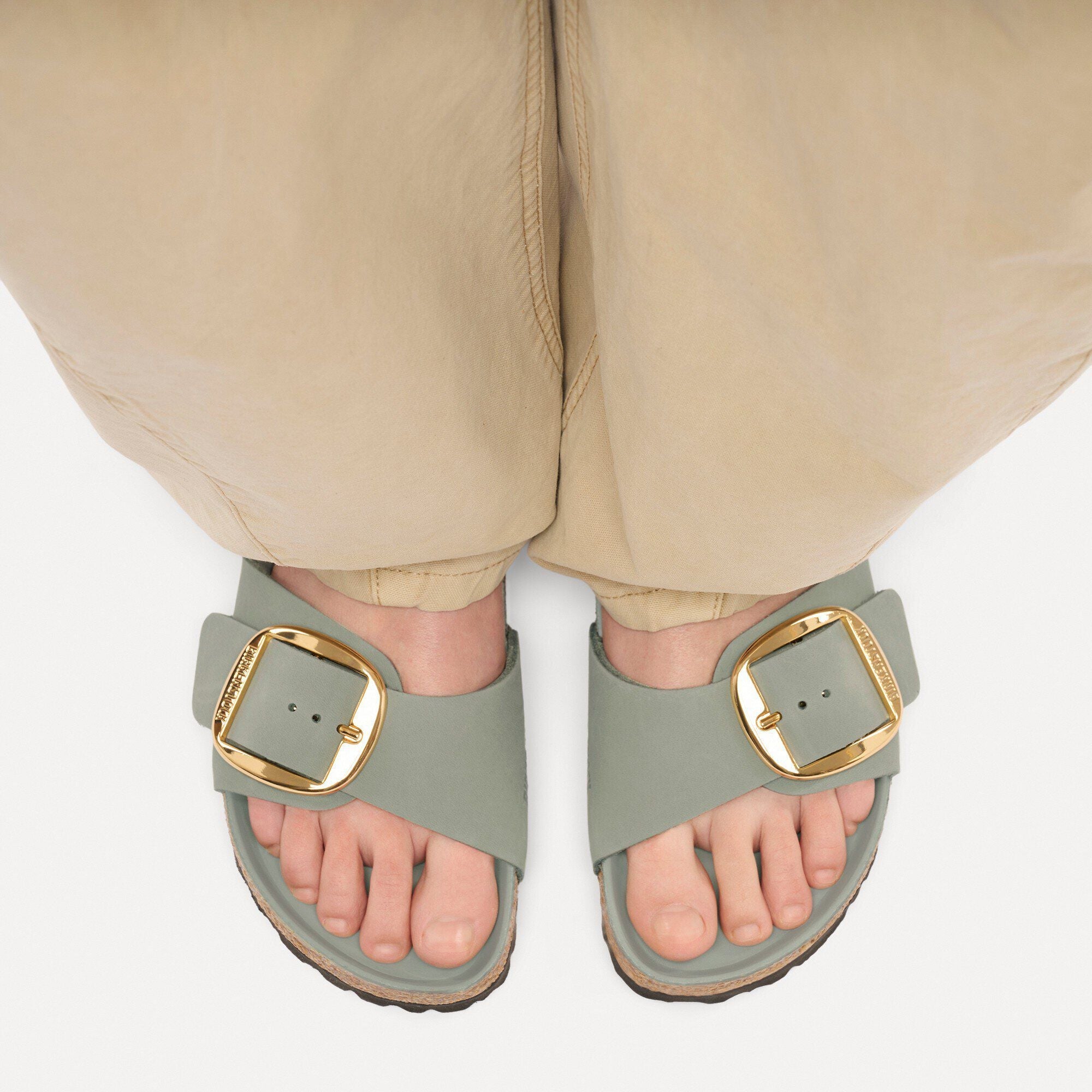 Madrid Big Buckle Natural Leather Oiled