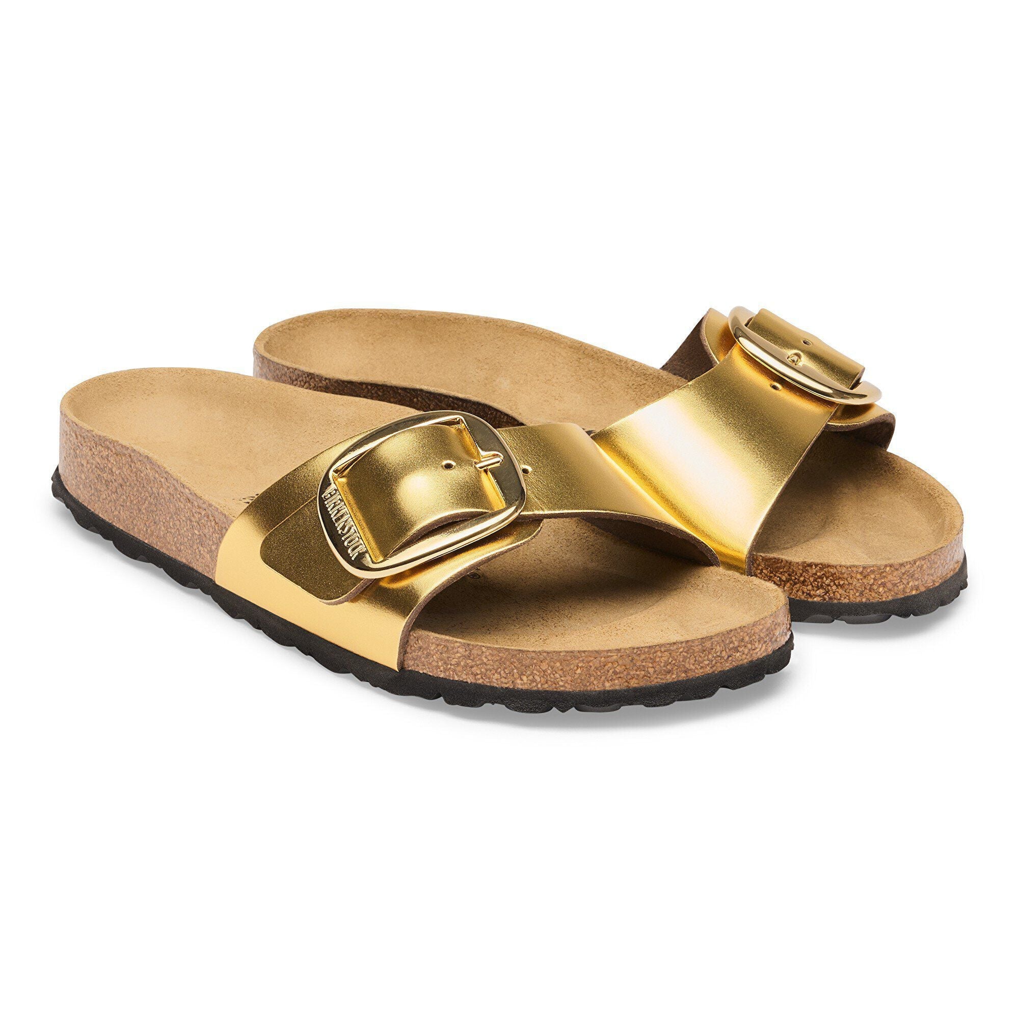 Madrid Big Buckle Natural Leather