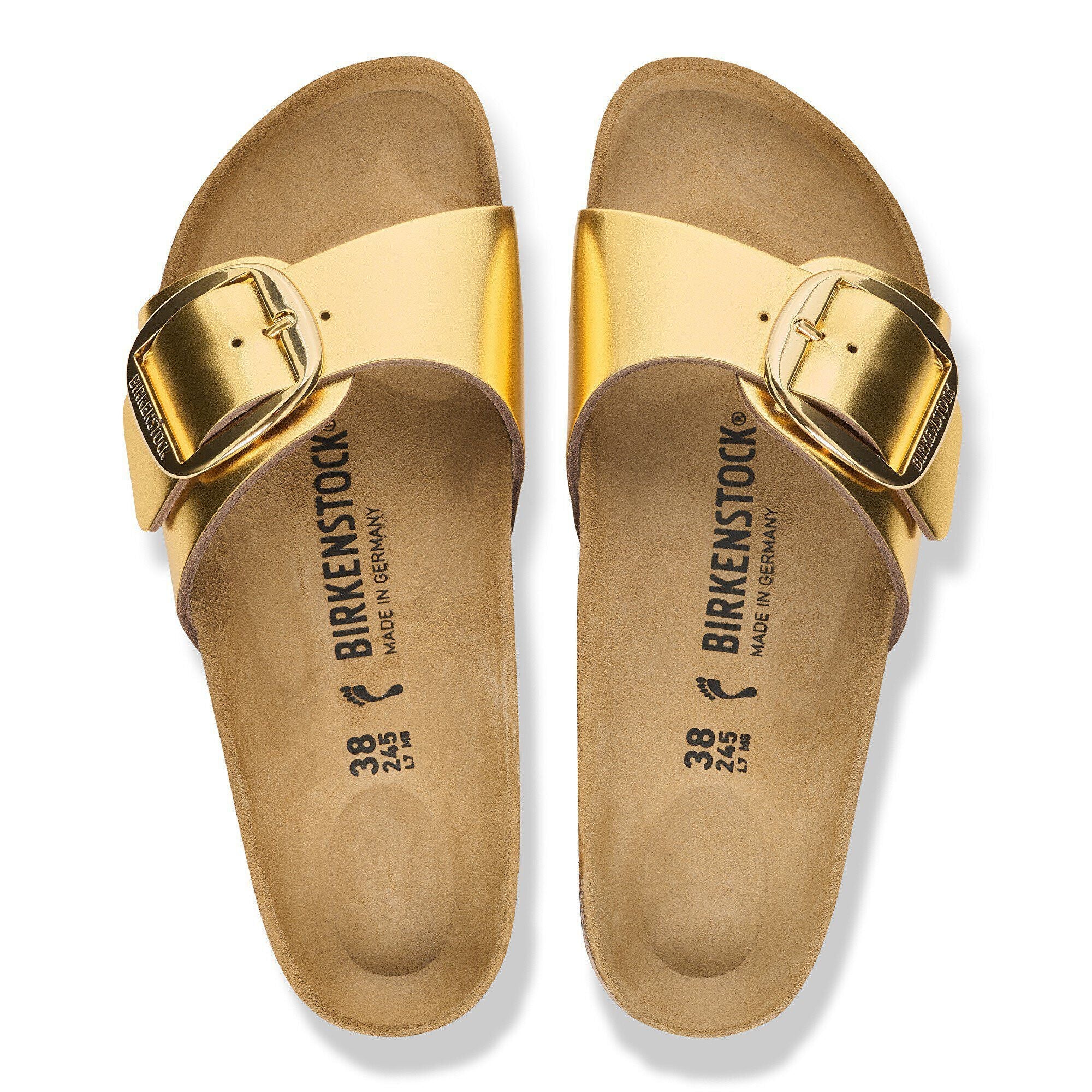 Madrid Big Buckle Natural Leather