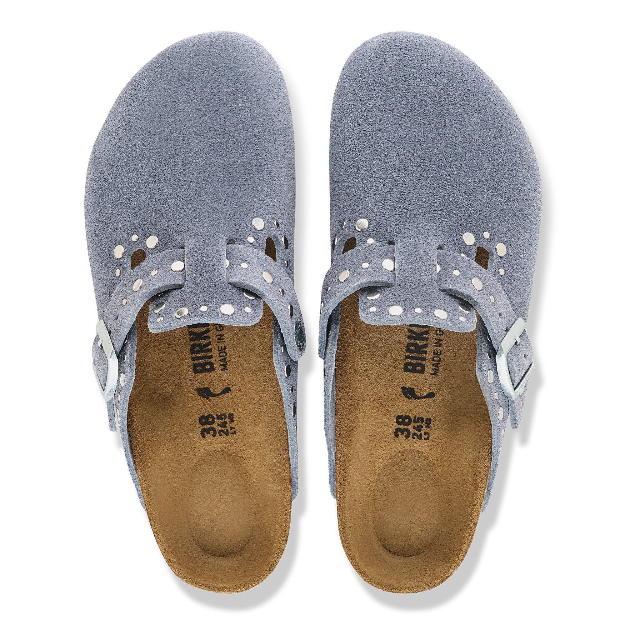 Boston Rivet Suede Leather